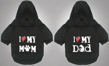 Small Dog Clothes Dog Hoodies Winter Dog Sweater Soft Thickening Black Puppy Sweater for Small Medium Dogs Boy 2Pack