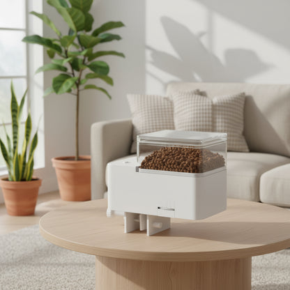 Automatic Fish Feeder/Intelligent Feeder, 4-Speed Timer, Maximum Support for 12MM Fish Food, Suitable for Turtles and Fish