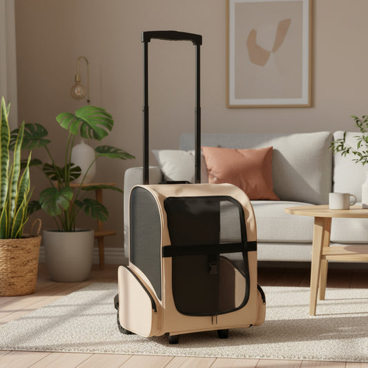 Foldable Multipurpose Pet Trolley Blue