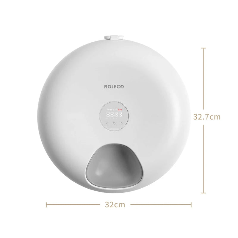 6 Meals Automatic Pet Feeder Smart Cat Food Dispenser for Wet & Dry Food Kibble Dispenser Accessories Auto Feeder for Cat