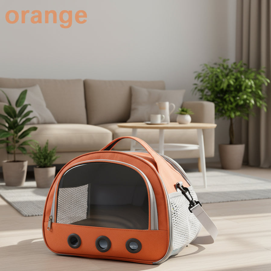 Foldable Cat Dog Bird Rabbit Carrier Bag with Thick Cotton Cushion Pet Aviation  Anti-Suffocation Portable Travel Bag