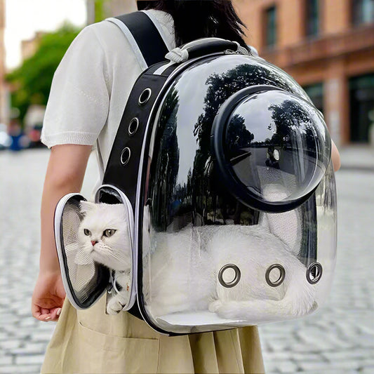 Transparent Cat Carrying Bags Space Breathable Pet Backpack Portable Puppy Dog Backpack Transport Carrier Space Capsule Bag Pets