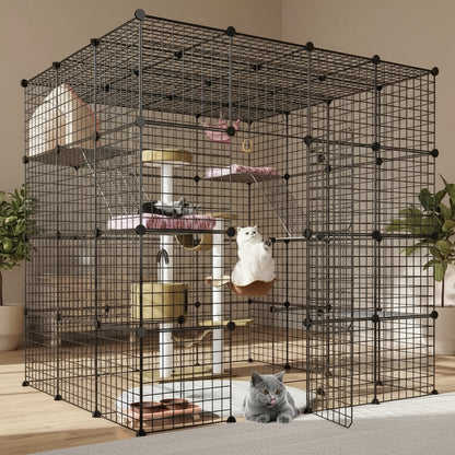 Pet Fence DIY Iron Mesh Can Be Freely Combined Cat Cage Dog Cage Hamster Cage Rabbit Cage