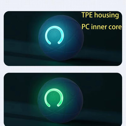 Active Rolling Ball for Dogs Vibrating Rolling Ball Automatic Rolling Ball Toys for Puppy USB Rechargeable Interactive Dog