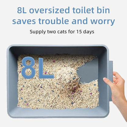 HEYBO Self Cleaning Cat Litter Box 80L Automatic Cat Litter Box with Large Capacity