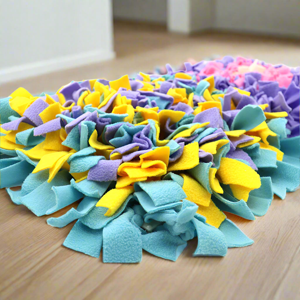 Furryforest Washable Snuffle Smelling Mats for Pet Dogs Anti-Slip Nose Training Blanket Sniffing Pads Dog Puzzle Toys