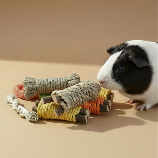 Rabbit Guinea Pig Dragon Cat Chew Toys Tooth Cleaning Toy for Bunny Hamster Tooth Grinding Set Pet Tooth Grinding Snacks