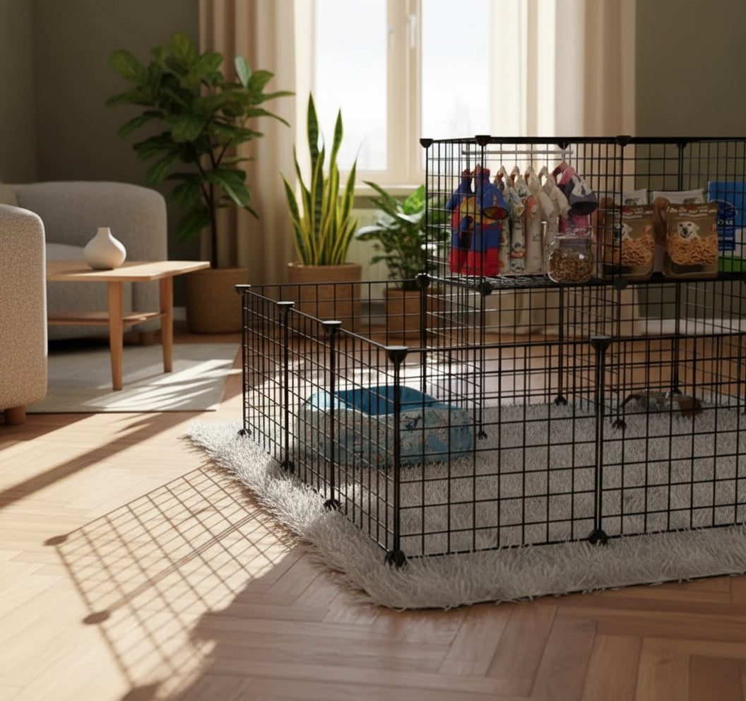 Pet Fence DIY Iron Mesh Can Be Freely Combined Cat Cage Dog Cage Hamster Cage Rabbit Cage