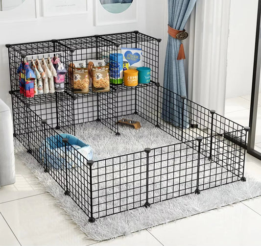 Pet Fence DIY Iron Mesh Can Be Freely Combined Cat Cage Dog Cage Hamster Cage Rabbit Cage
