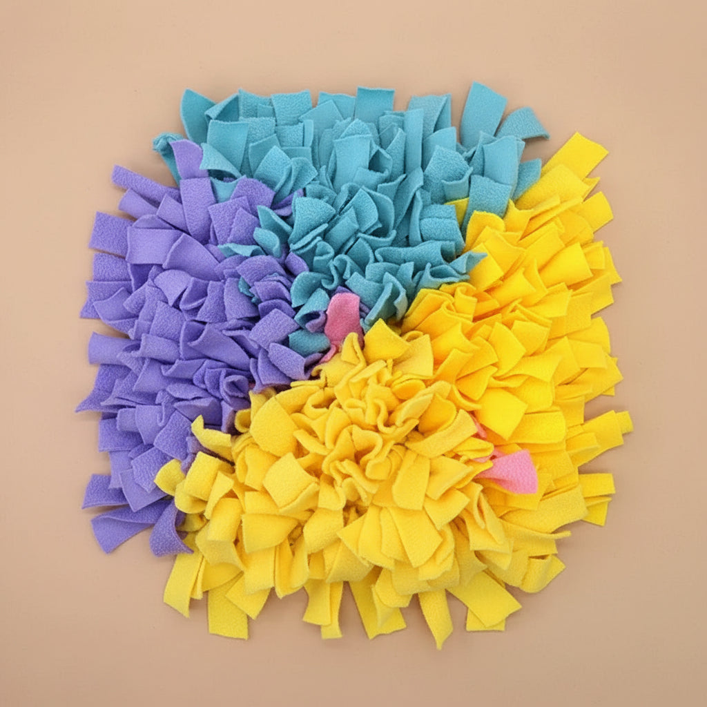Washable Snuffle Smelling Mats for Pet Dogs Anti-Slip Nose Training Blanket Sniffing Pads Dog Puzzle Toys