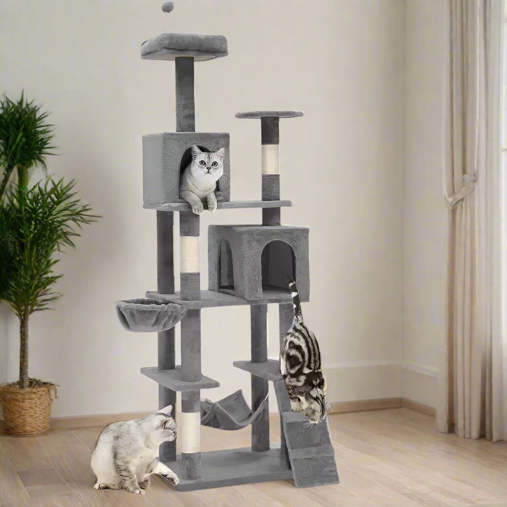 75"H Plush Cat Tree
