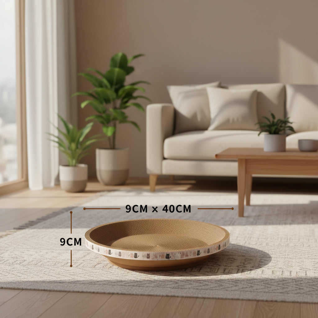 Corrugated Cat Scratcher Cat Scrapers round Oval Grinding Claw Toys for Cats Wear-Resistant Cat Bed Nest Cat Accessories