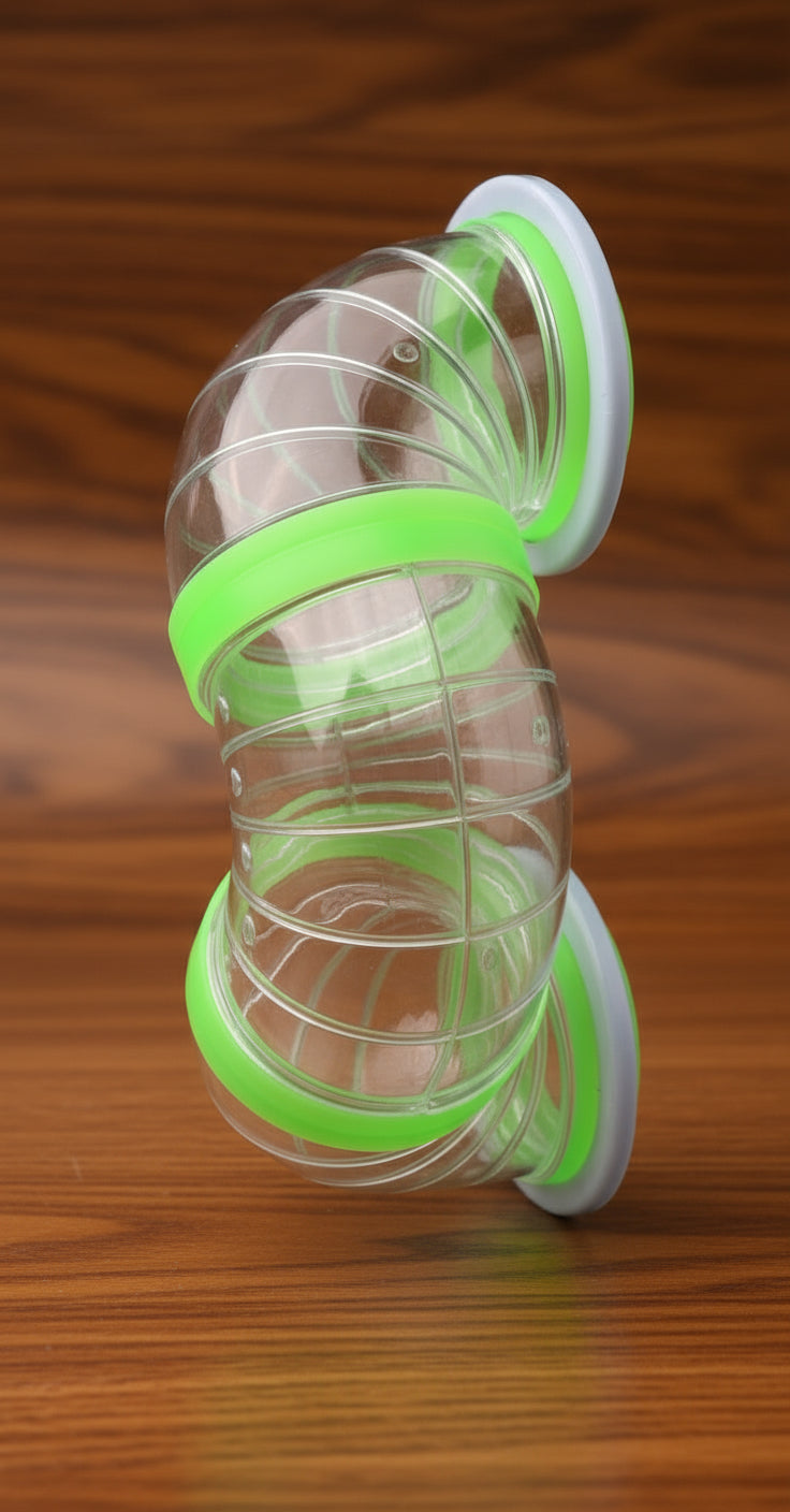 Acrylic Clear Expandable and Customizable 3-Solid Floor Levels Habitat Hamster Rodent Gerbil Mouse Mice Cage Clear Transparent