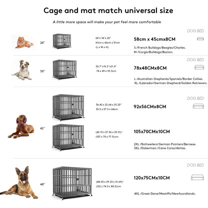 Washable Dog Beds for Large Dogs Comfortable Orthopedic Dog Bed Sponge Foam Pet Bedding Dog Crate Bed