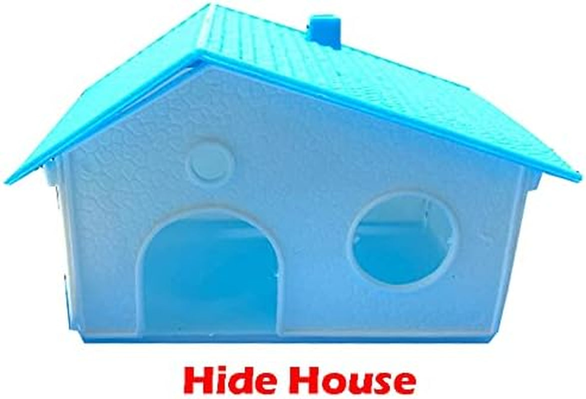 Large Multi Level Twin Tower Expansible and Customizable Habitat Hamster Rodent Gerbils Mouse Mice Small Animal Home Cage with Crossing Tube with Full Set of Accessories
