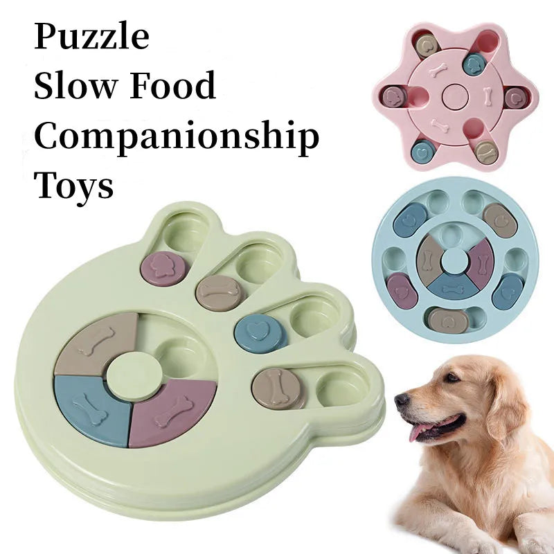 Dog Toys Puzzle Slow Feeder Interactive Increase Puppy IQ Food Dispenser Slowly Eating Nonslip Bowl Pet Cat Dogs Training Game