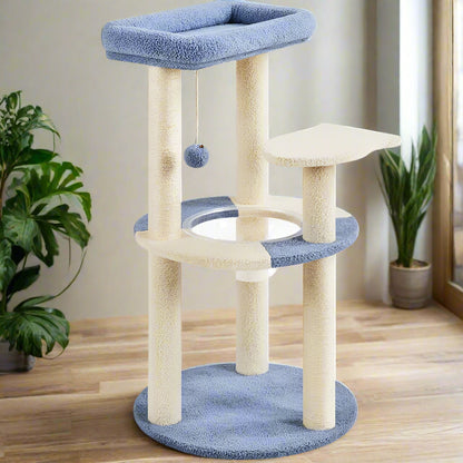 Gillispie Cat Tree with Clear Bowl