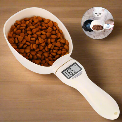 Pet Food Measuring Scoop Electronic Dog Cat Food Measuring Cup Digital Spoon Scale Kitchen Food Scale with LED Display