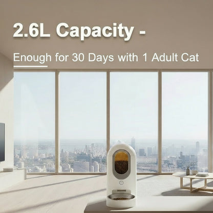 HEYBO Automatic Cat Feeder Timed Cat Food Dispenser Wifi with APP Control for Remote