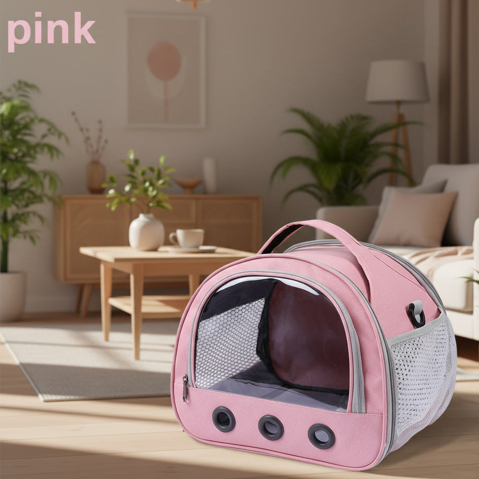 Foldable Cat Dog Bird Rabbit Carrier Bag with Thick Cotton Cushion Pet Aviation  Anti-Suffocation Portable Travel Bag