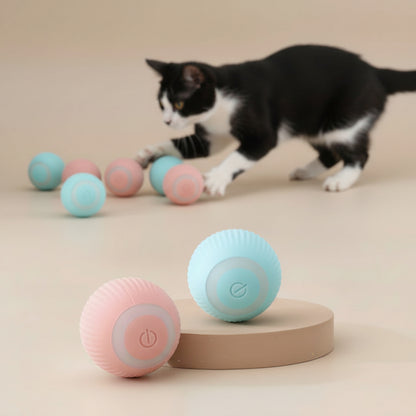 Smart Cat Toys Automatic Rolling Ball Electric Cat Toys Interactive for Cats Training Self-Moving Kitten Toys Pet Accessories