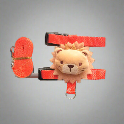 Cartoon Rabbit Harness and Leash Set Walking Adjustable Pet Harnesses for Small Animals Bunny Guinea Pig Mascotas Accessories