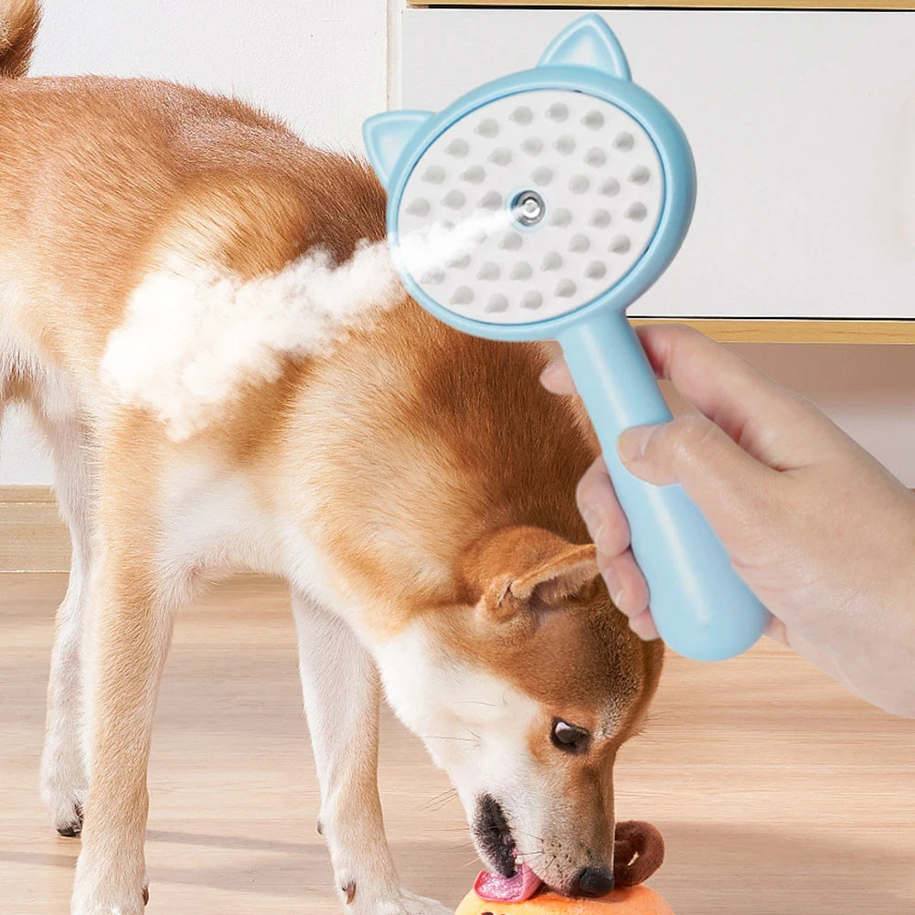 Hair Cleaning Brush With Mist Multifunctional Cat Grooming Brush Rechargeable Self Cleaning Slicker Brush For Pets Dogs &amp; Cats Pet Products