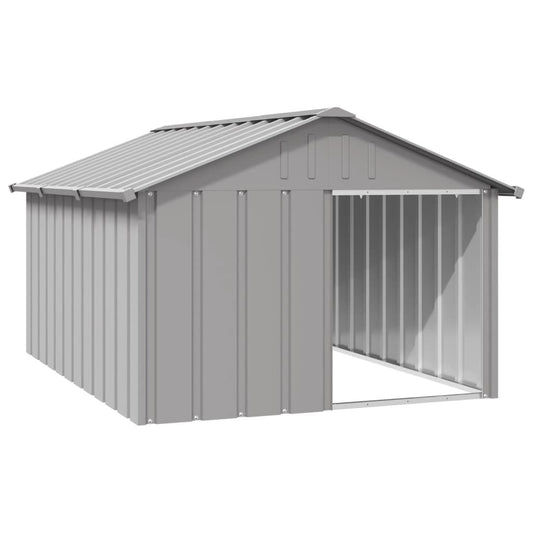 Dog House Gray 45.9"X60.2"X32.1" Galvanized Steel
