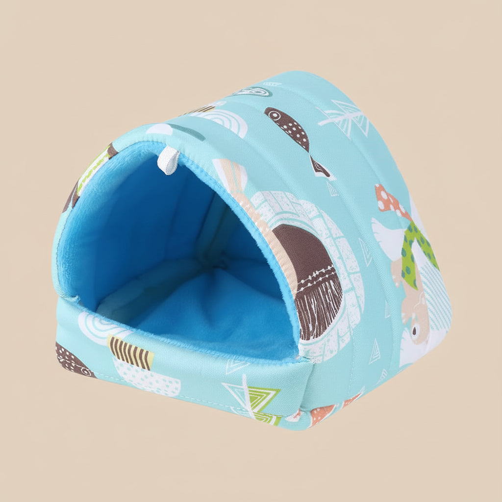 DIY Cute Mini Cage Rabbit Squirrel Winter Warm Mat Guinea Pig Nest Hamster House Small Animal Sleeping Bed Pet Hanging Cage
