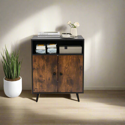 Industrial Cat Litter Box Enclosure with Entry and Open Compartment