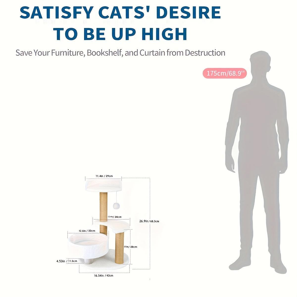 Multi-layer Cat Tree Indoor Cat Furniture | Scratching Post And Interactive Ball Toy Great Value Pet Consumption Tree