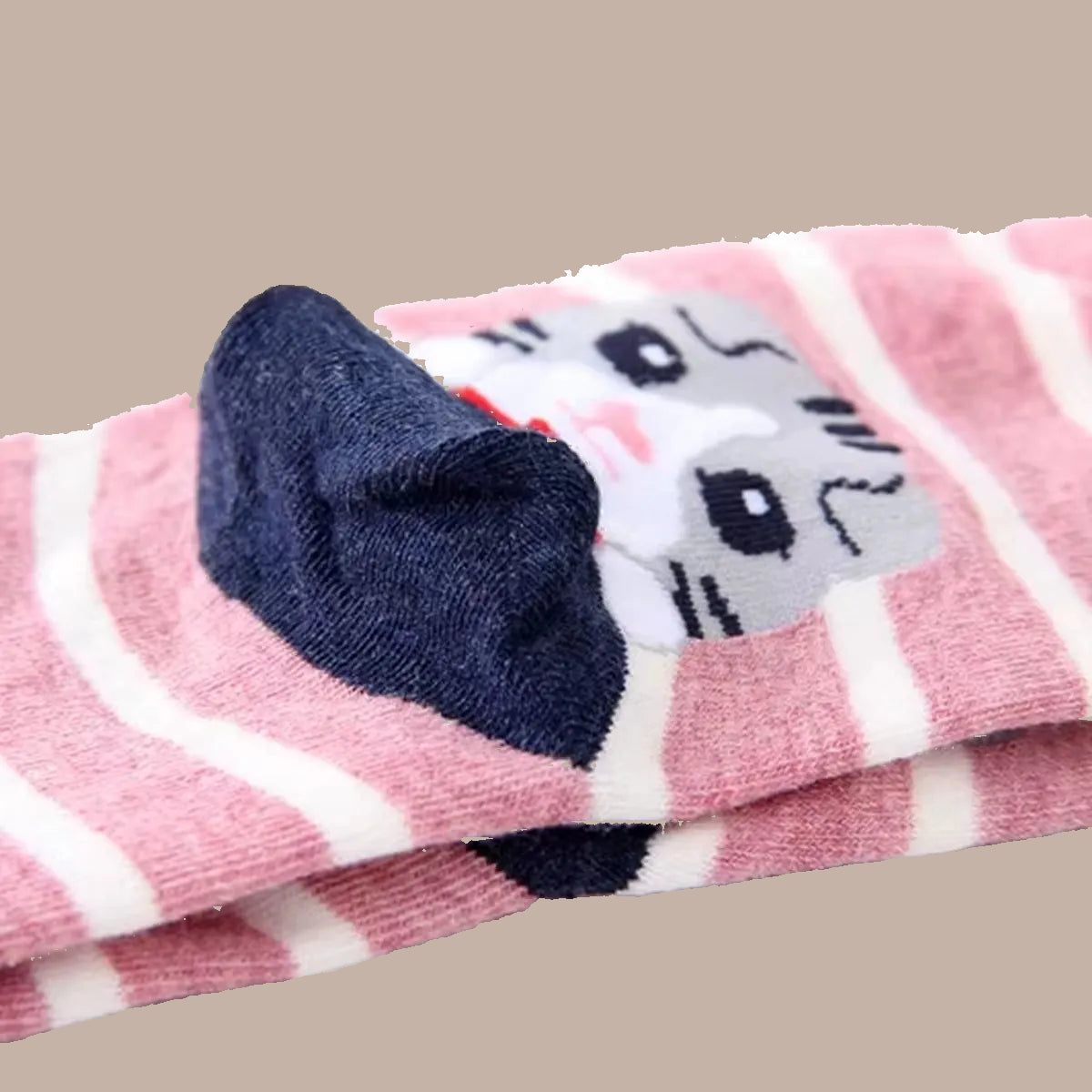5 Pairs of Women'S Crew Socks with Cat Patterns, Cute, Unique, Fun, Comfortable, Moisture-Wicking