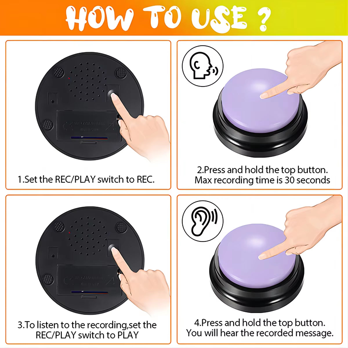 Pet Training Buttons