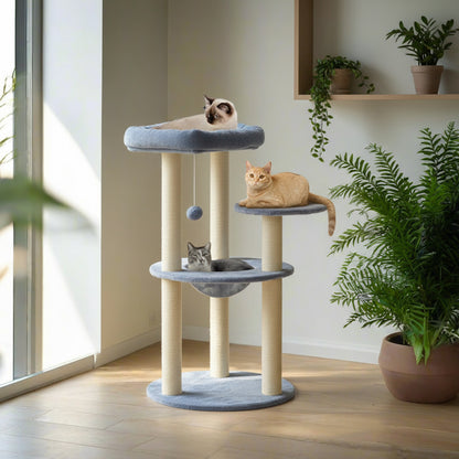 Gillispie Cat Tree with Clear Bowl