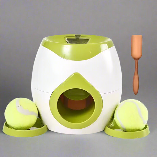Automatic Ball Launcher for Dog Toy, Interactive Tennis Ball Launcher Machine for Medium Dogs, Interactive Training Smart Feeder