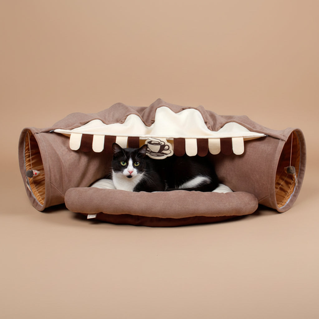 Pet Cats Tunnel Interactive Play Toy Mobile Collapsible Ferrets Rabbit Bed Tunnels Indoor Toys Kitten Exercising Products