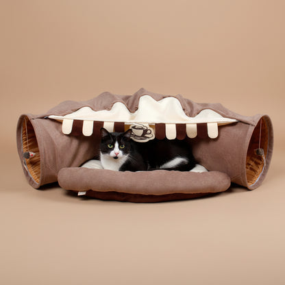 Pet Cats Tunnel Interactive Play Toy Mobile Collapsible Ferrets Rabbit Bed Tunnels Indoor Toys Kitten Exercising Products
