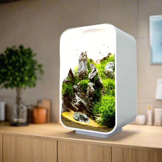 Desktop Smart Betta Fish Tank Mini Acrylic Betta Fish Tank Small Ecological Gold Fish Tank Super White Small Fish Tank Aquariums