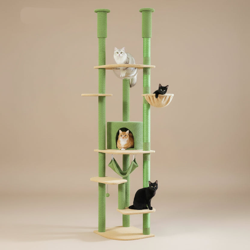 Floor-To-Ceiling Cat Tower