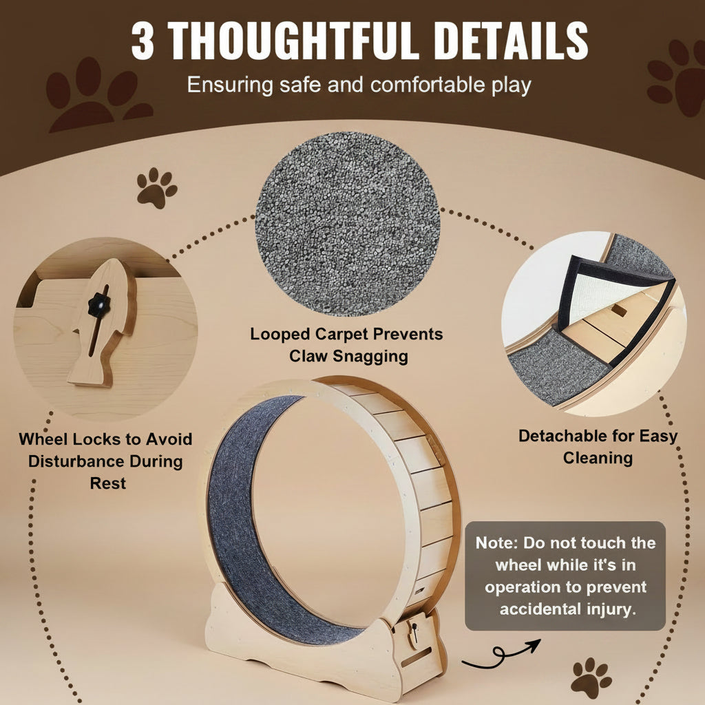 Cat toy with features highlighted on an brown background