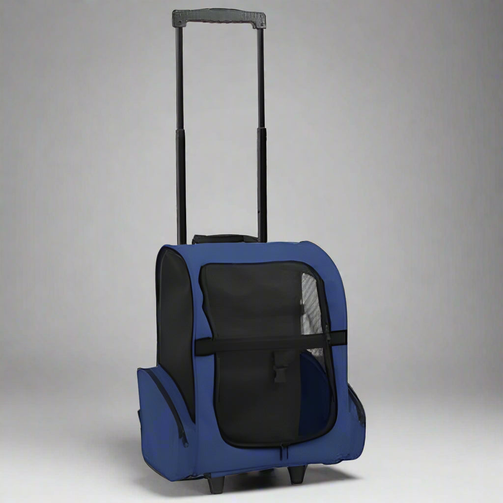 Foldable Multipurpose Pet Trolley Blue