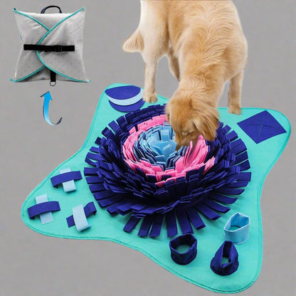 Snuffle Mat for Dogs Cats 25X25 Inch Dog Snuffle Mat Interactive Toys Mat