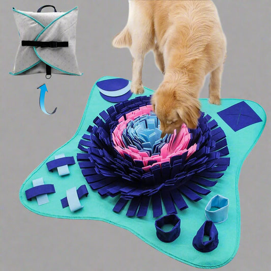 Snuffle Mat for Dogs Cats 25X25 Inch Dog Snuffle Mat Interactive Toys Mat