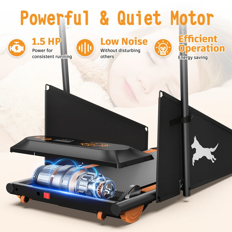 Dog Treadmill For Small to Medium Dogs - Dog Pacer Treadmill For Healthy & Fit Pets - Dog Treadmill Run Walk