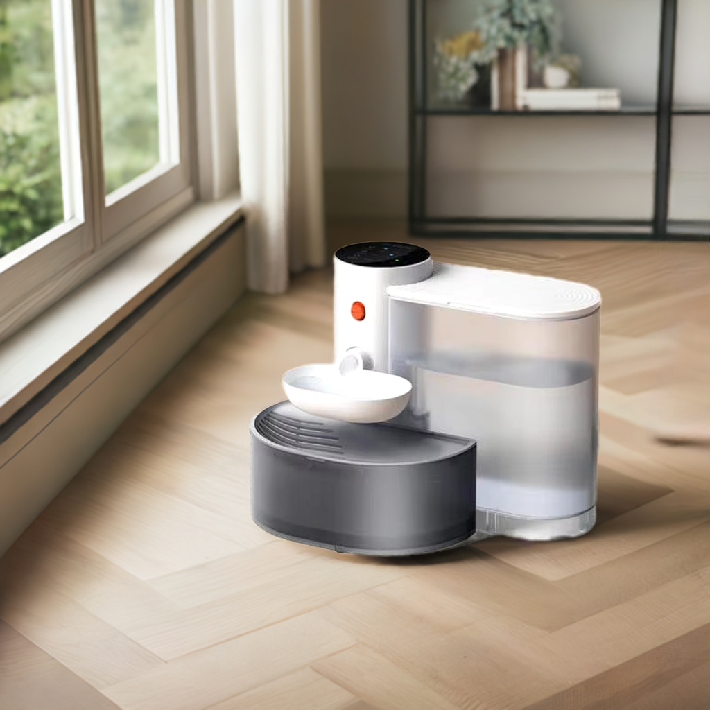 Smart Self-Filling Pet Water Fountain | Filter-Free Dual Tank System | 180-Day Battery