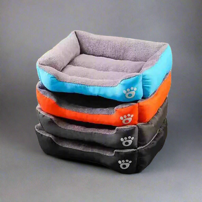Oxford Comfort Pet Bed | Waterproof Dog & Cat Bed with Raised Edges | All-Season Pet Rest
