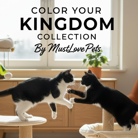 have cat trees extend beyond border and zoom in more