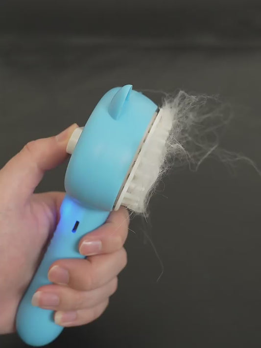 Hair Cleaning Brush With Mist Multifunctional Cat Grooming Brush Rechargeable Self Cleaning Slicker Brush For Pets Dogs &amp; Cats Pet Products