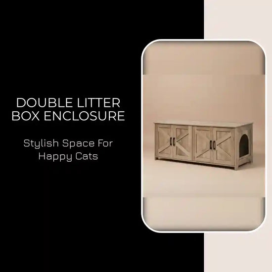 Double Litter Box Enclosure by@Outfy