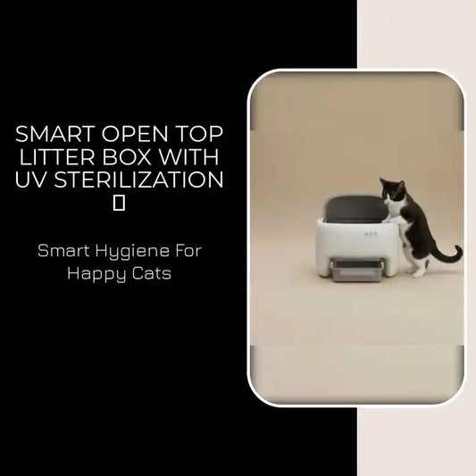 Smart Open Top Litter Box with UV Sterilization 🎁 by@Outfy